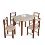 Mesa Praiana com quatro cadeiras 
