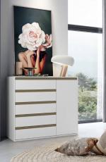 Cômoda 5 gavetas com 1 porta 