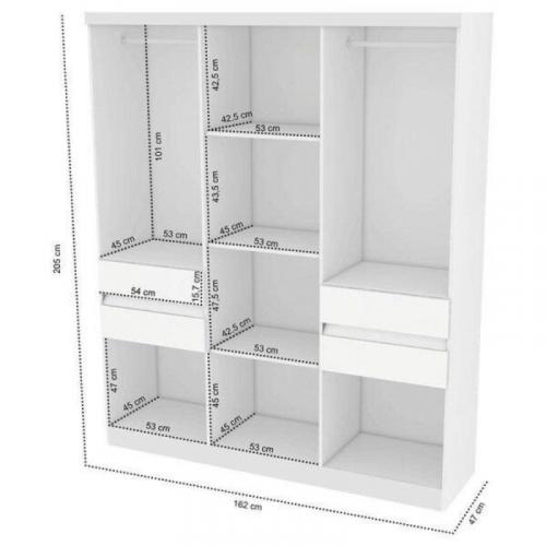 Guarda roupa 10 portas 1430 